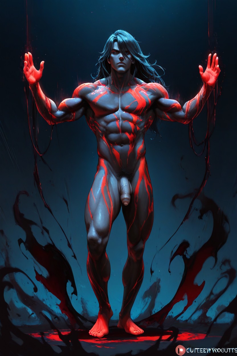 Medium, Full Body Visible, Beitemian Art Style AI Gay Porn