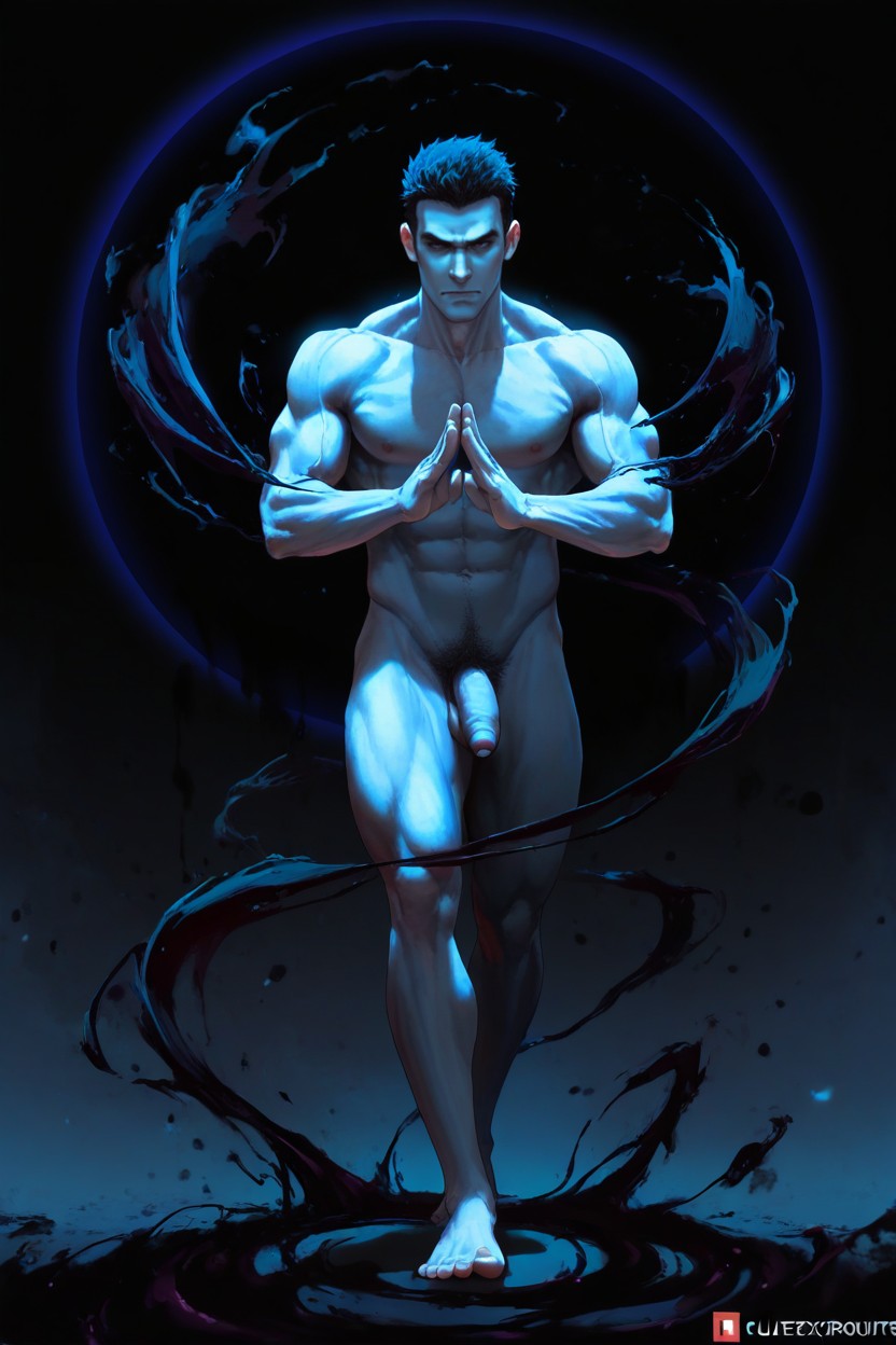Masculine, 正面視圖, Full Body Visible AI同性戀黃片