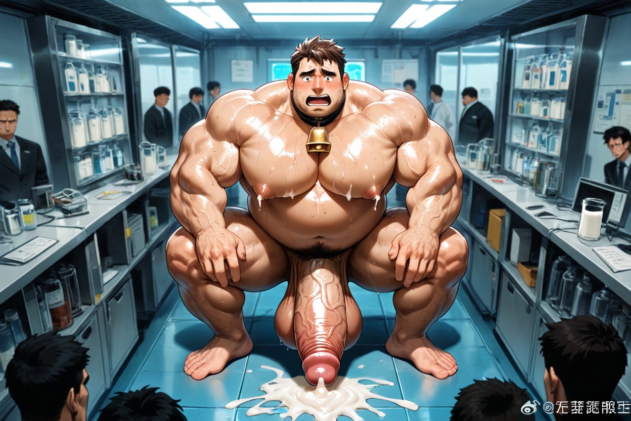 Milk Coming Out From Nipples, Worried, Oversized Hyper Gigantic Penis 게이 AI 포르노