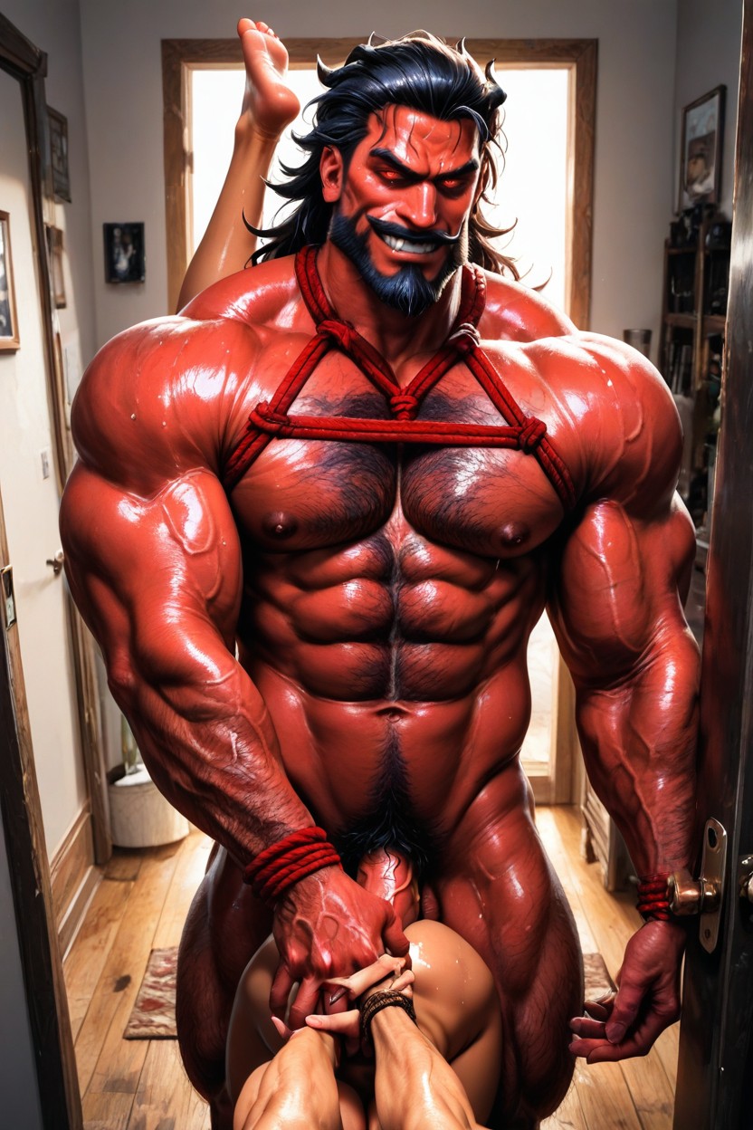 Demon Handsome, Anthropomorphic Character, Lady Sex Demon 게이 AI 포르노