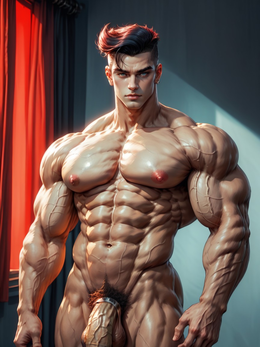 Toucher Le Visage, Klaus Von Reinherz Black Side-swept Undercut, Arabesque Jewelry Porno IA Gay