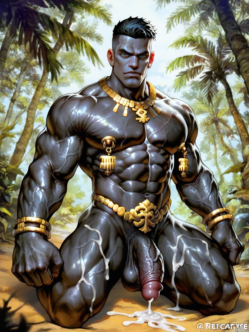 Slutty, Veiny Body, Black Side-swept Undercut Porno IA Gay