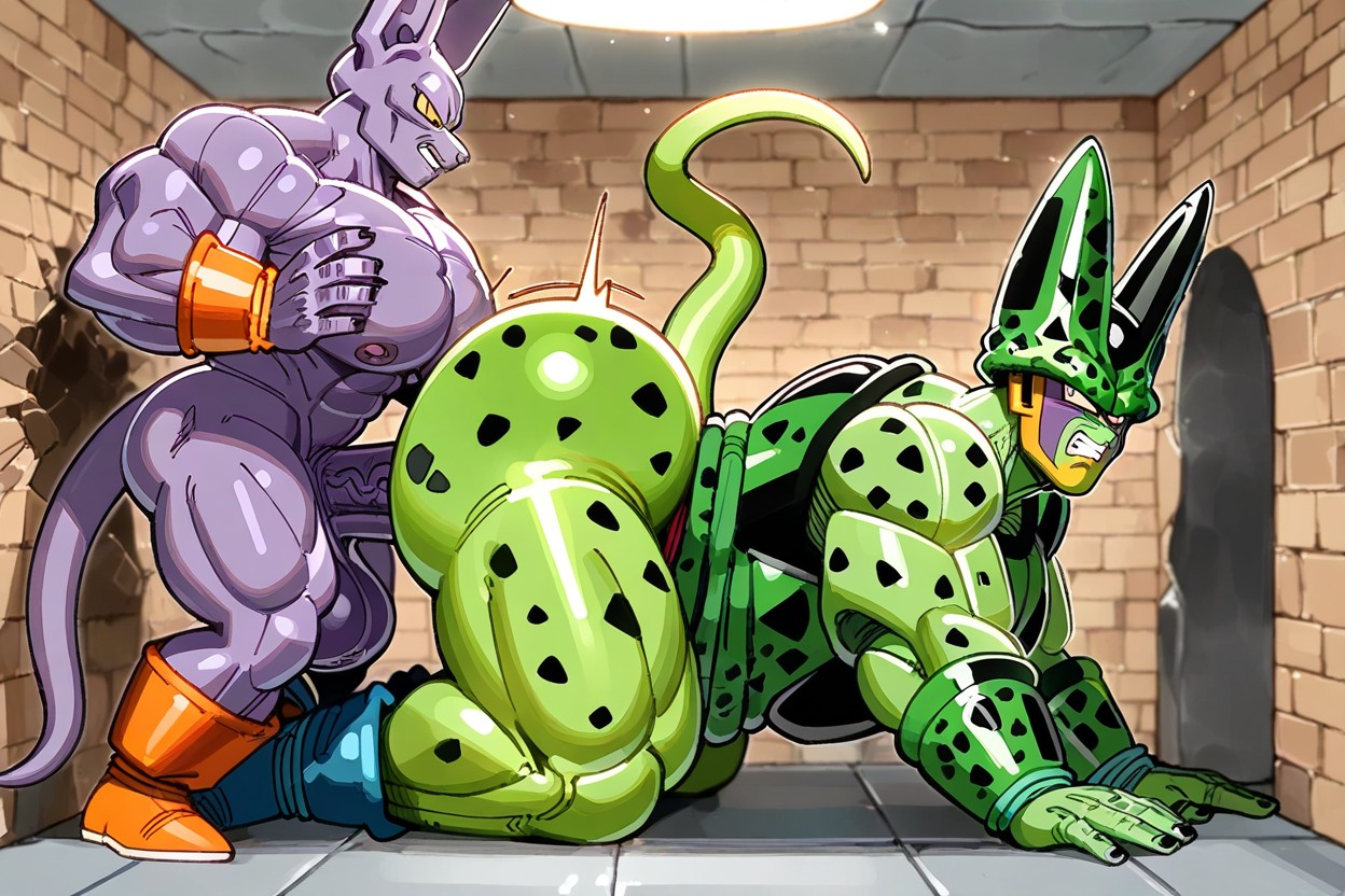 Gigantic, Hyper Muscle, Naked AI Gay Porn