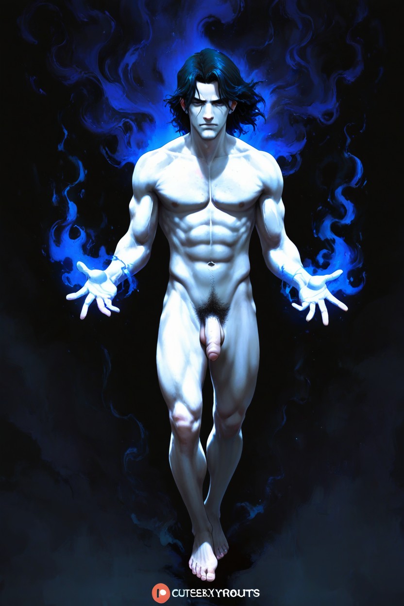 Simple Black Background, Scary, Naked 게이 AI 포르노