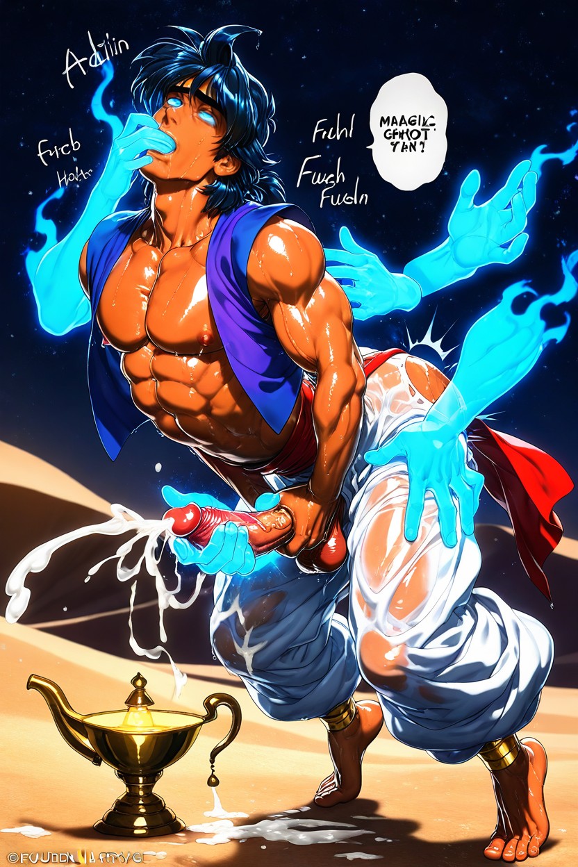 Exposed Penis, Rolling Eyes, Arched Back 게이 AI 포르노