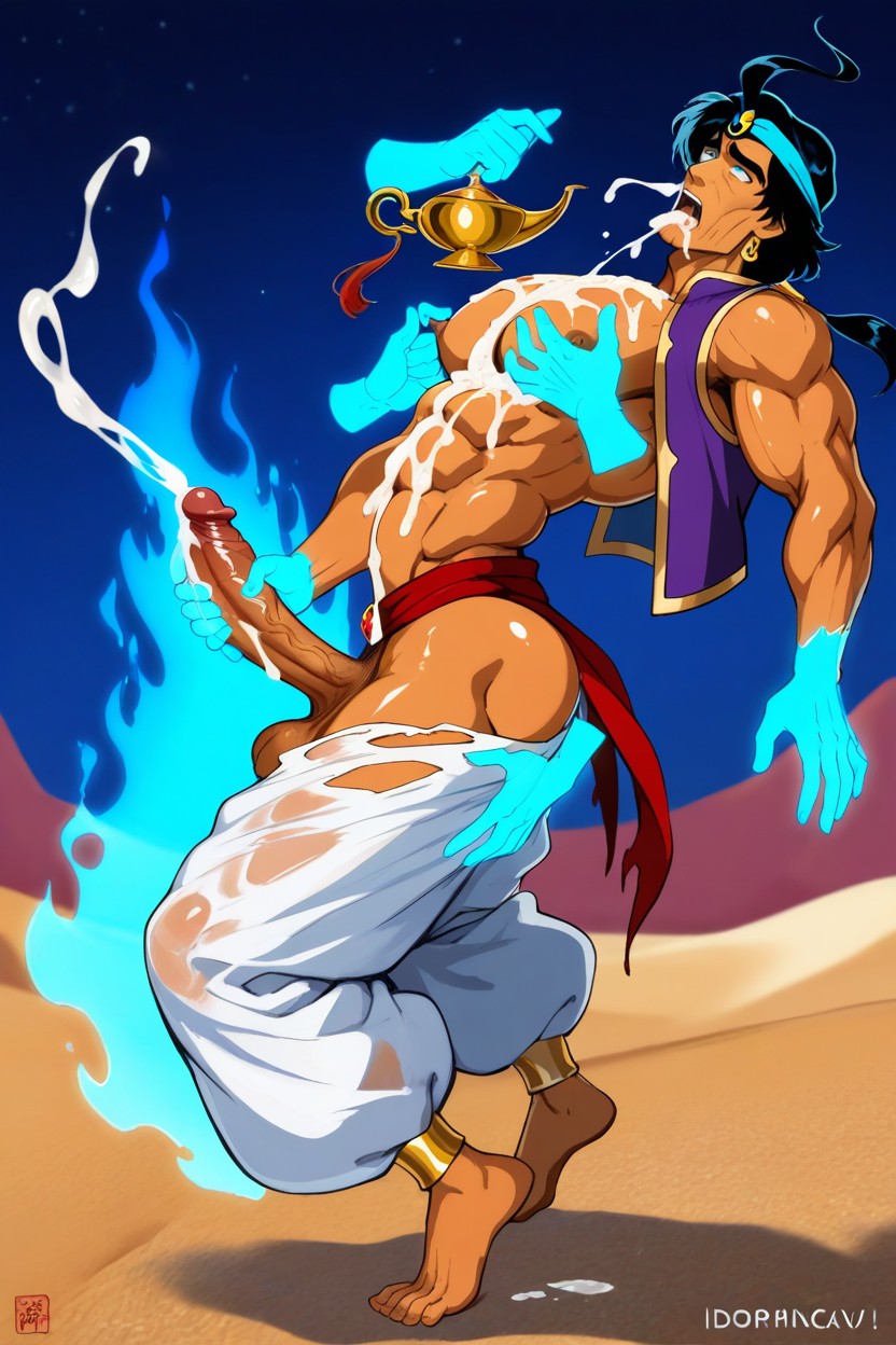 Night, Idoraad Art Style, Saggy Balls AI Gay Porn