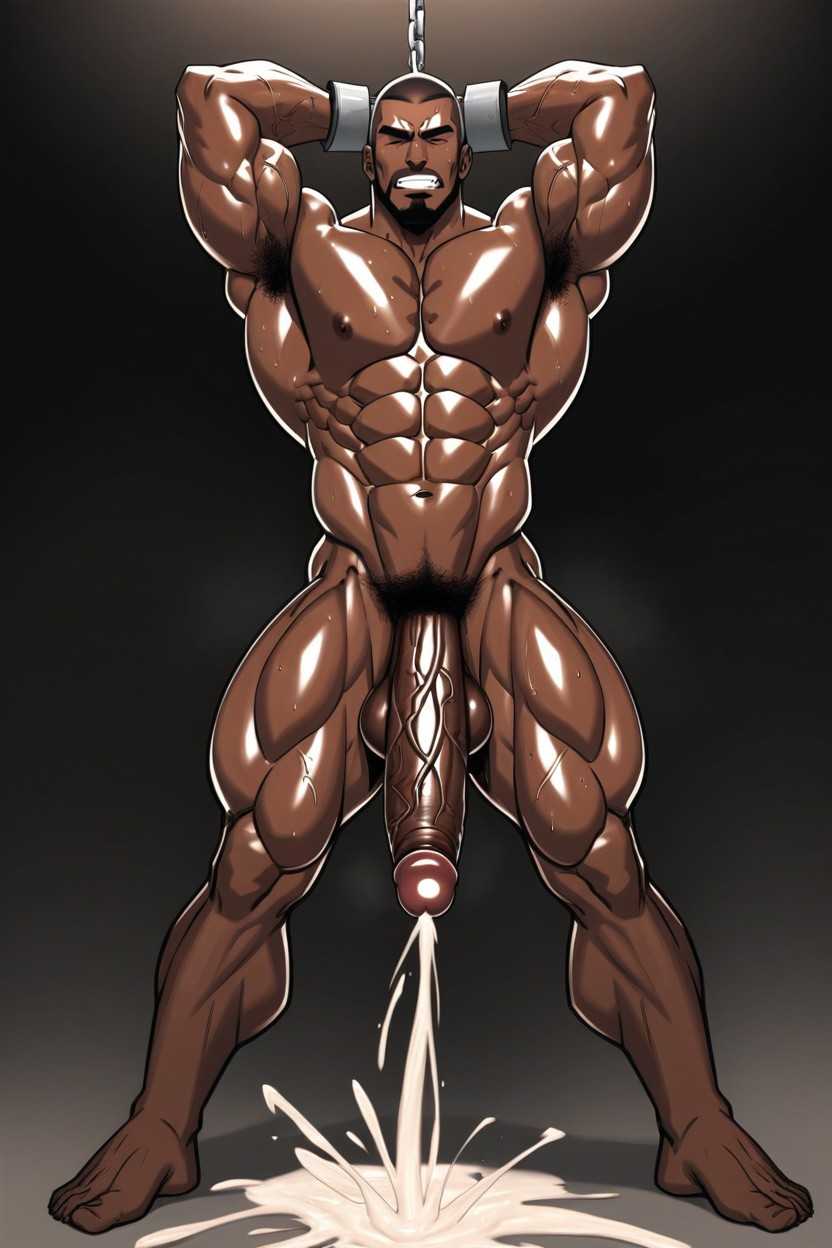 Extremely Sweaty, 이를 악물기, Splattering Semen 게이 AI 포르노