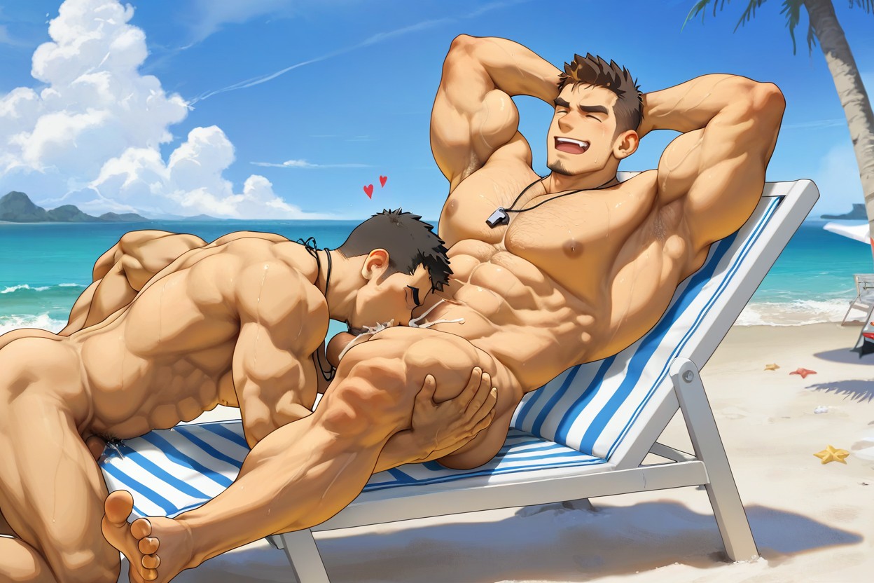 Handsome, Veiny, Hyper Abs AI Gay Porn