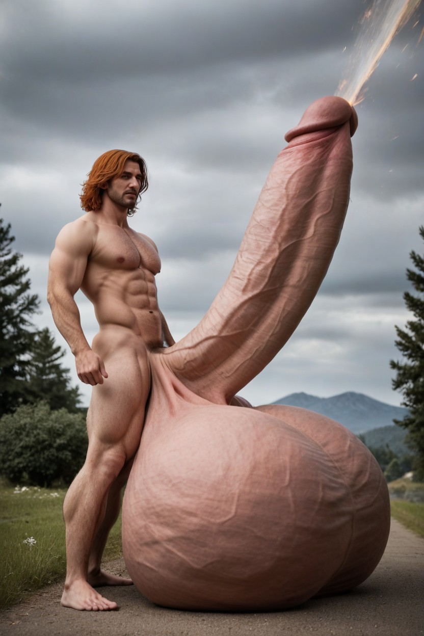 Maigre, Oversized Hyper Gigantic Penis, Growing Cock Porno IA Gay
