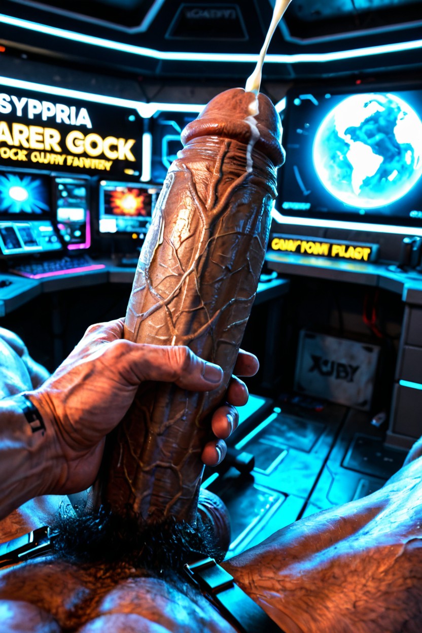 Cyberpunk, Dystopia, Cum Explosion Porno IA Gay