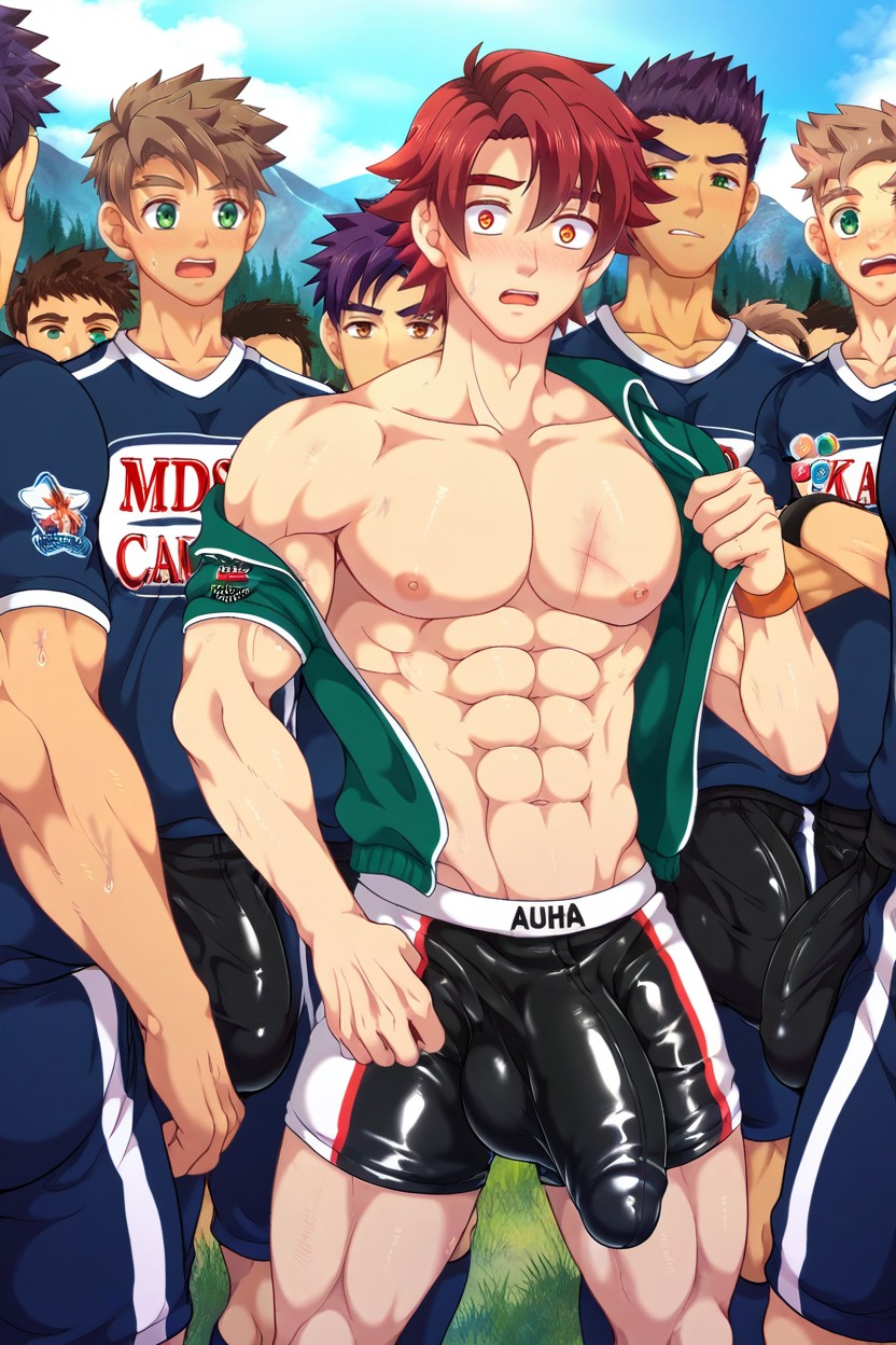 Penis Bulge, Football Sportswear, Men Porno IA Gay
