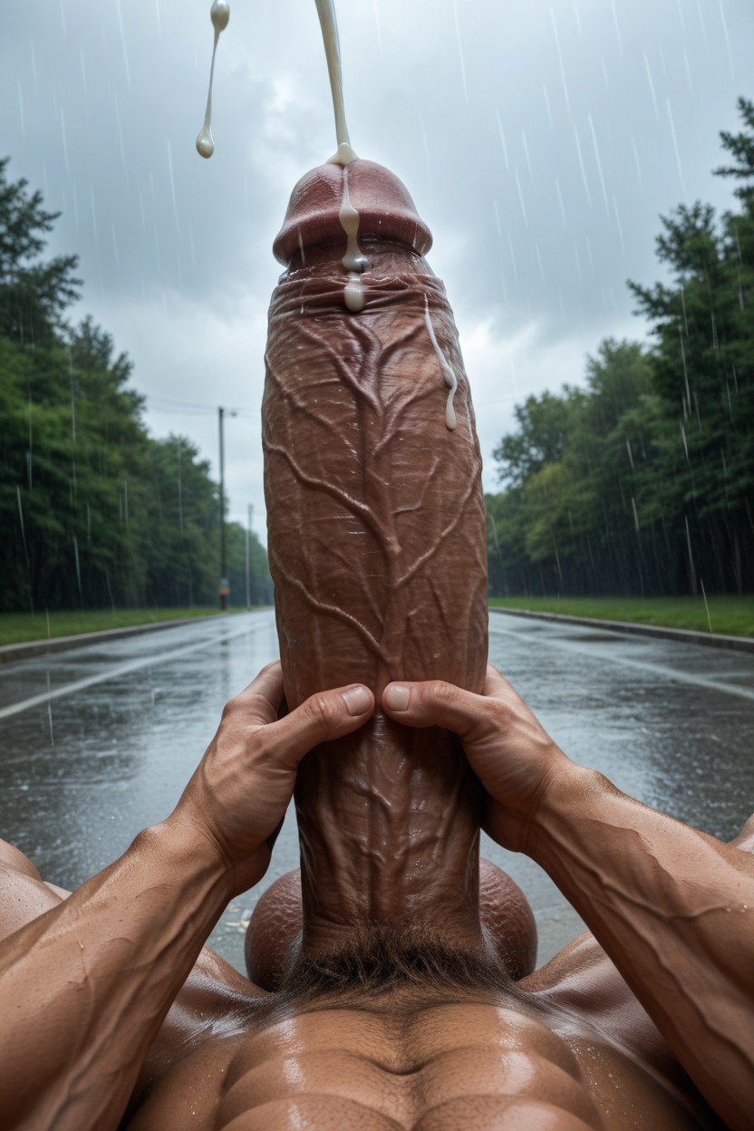 Pubic Hair, Veiny, Cock Bigger Than Body Porno IA Gay
