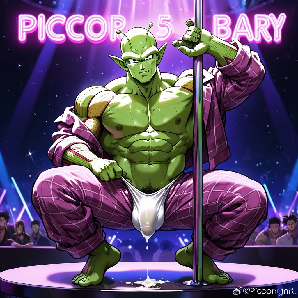 Shirtless, Wet White Thong, Piccolo Has Green Body AI同性戀黃片