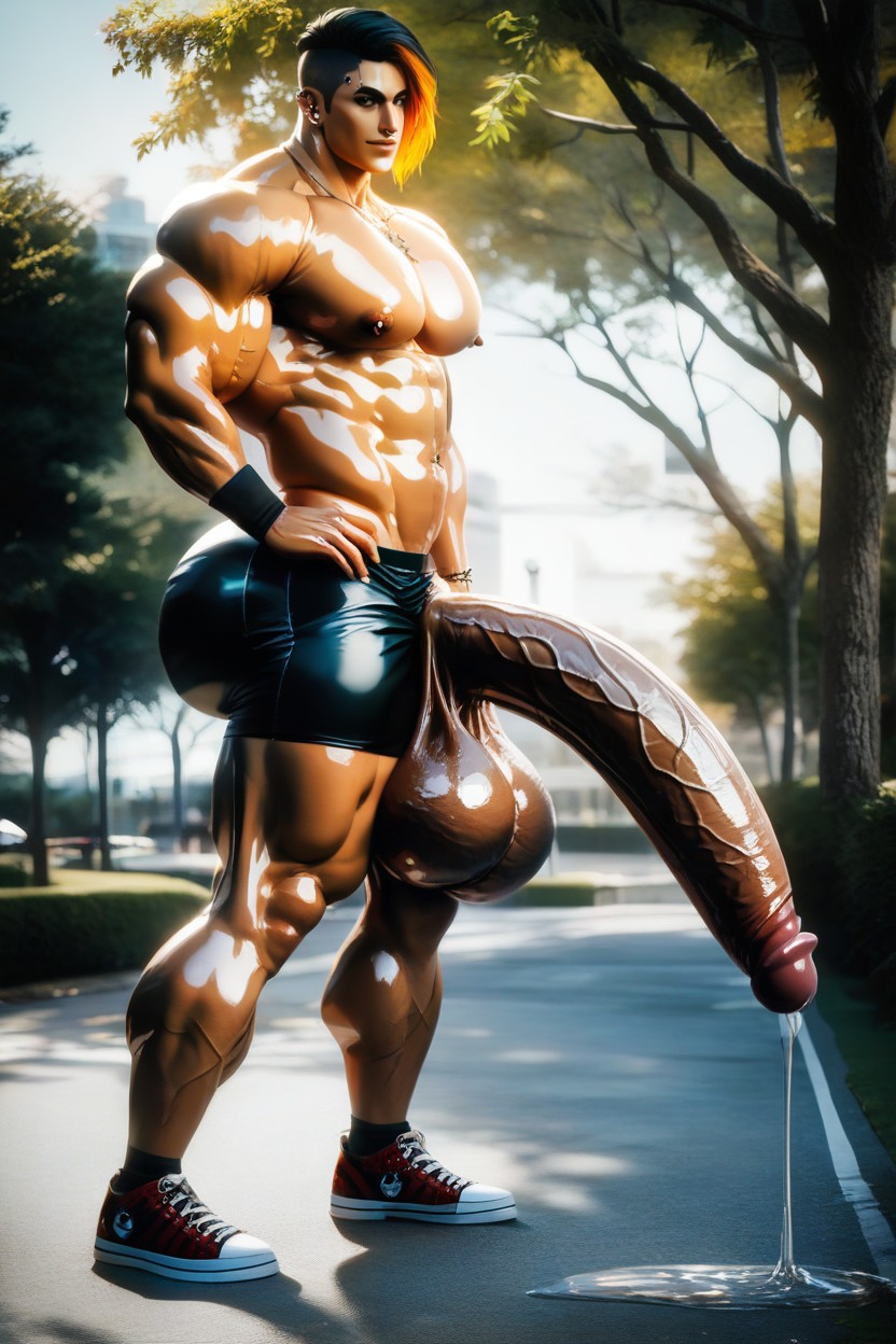 Pénis De Pónei, Wide Hips, Realistic Render Pornografia gay com IA