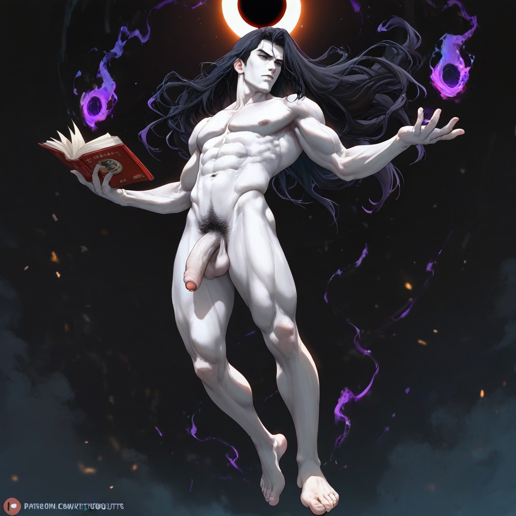 Masculine, Very Pale Skin, Nuit Porno IA Gay