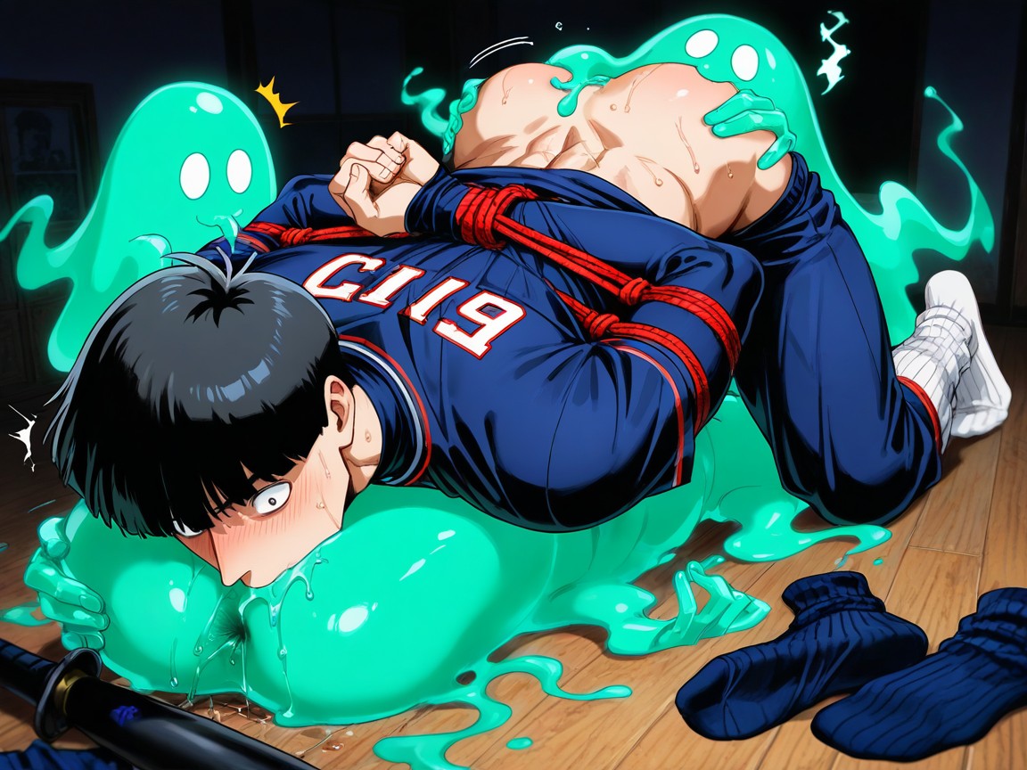 Sweating, Saliva Around Anus, Sucking Cock Porno IA Gay