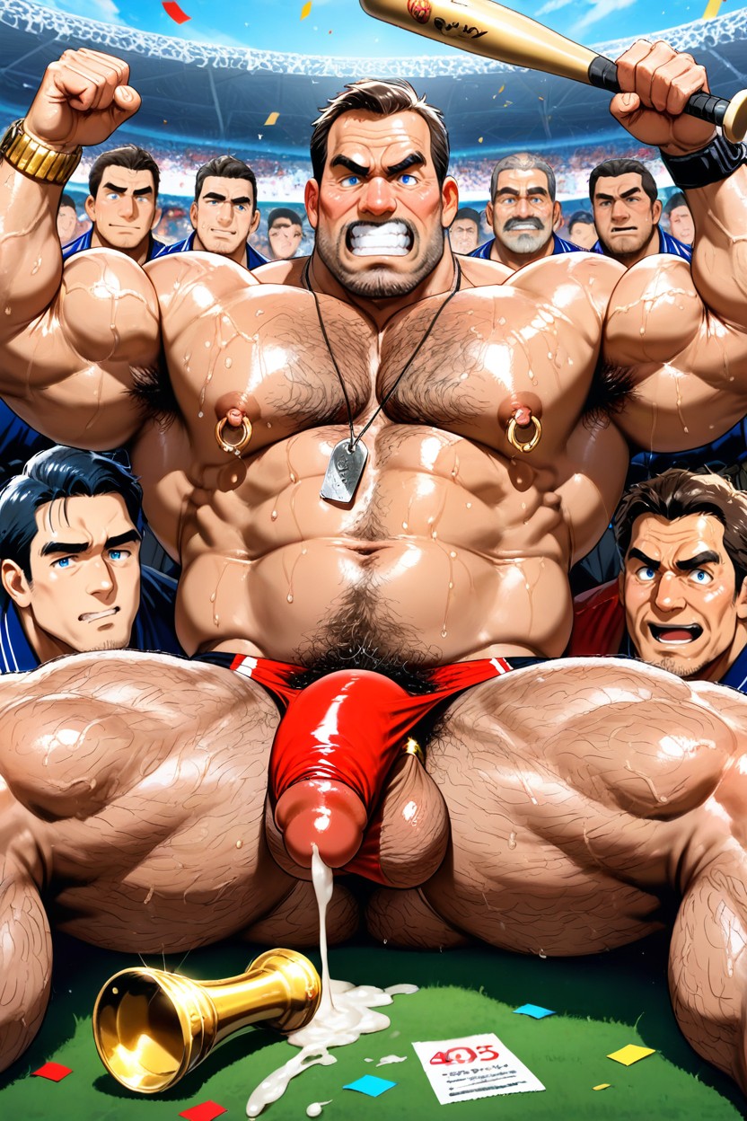 Beefy, Showing His Ass, Incredibly Hairy Forearms Porno IA Gay