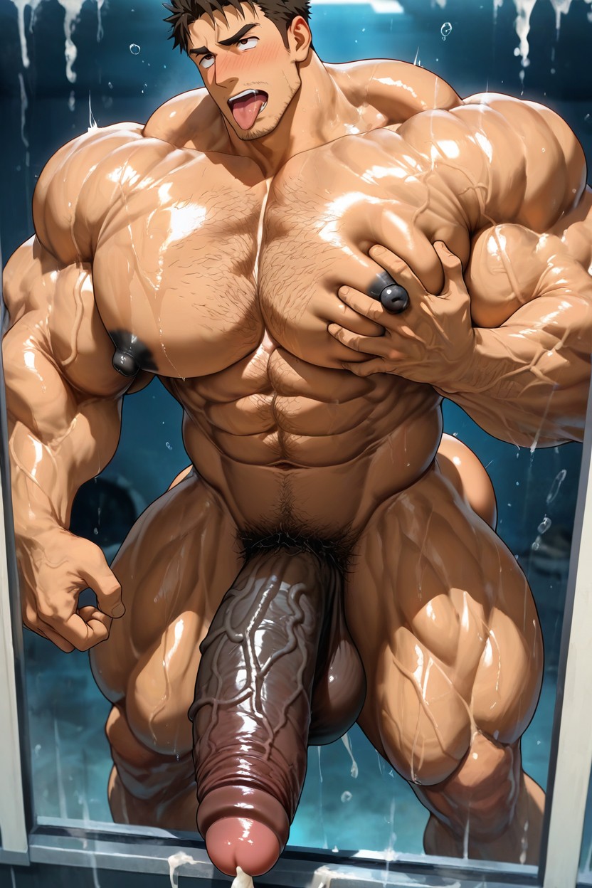 Doggy Style Sex, Side View, 프론트뷰 게이 AI 포르노