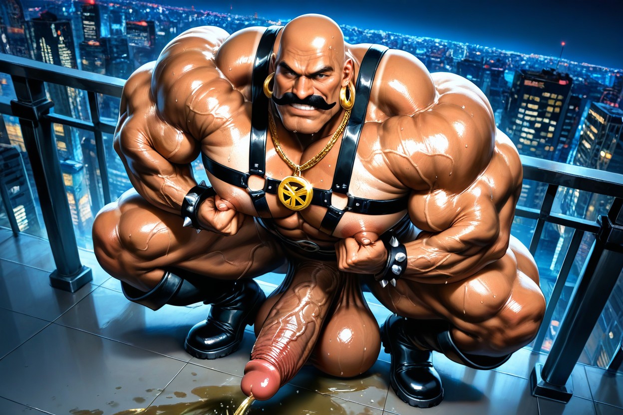 Incredibly Wide Shoulders, Hyper Calves, Low Hanging Balls Porno IA Gay