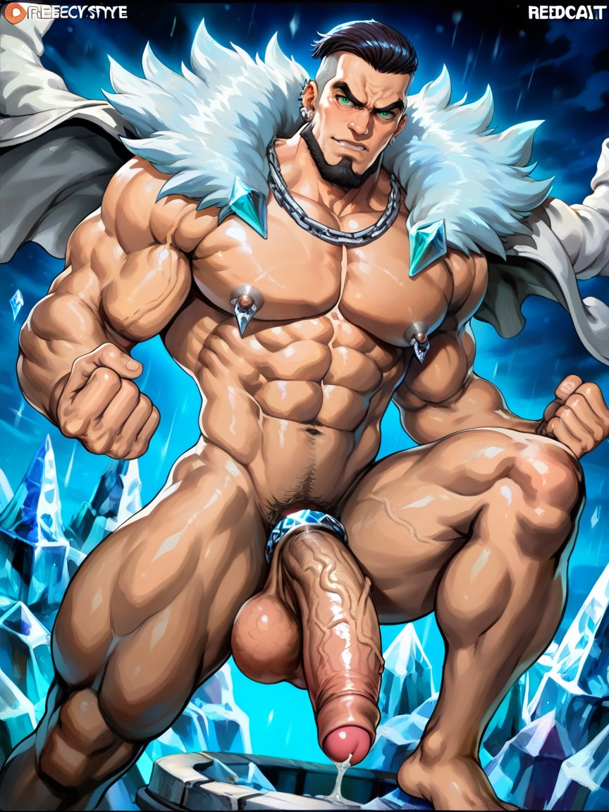 Pumped Pink Long Hard Nipples, Heavy Round Growing Veiny Textured Balls, Beitemian ゲイAIポルノ