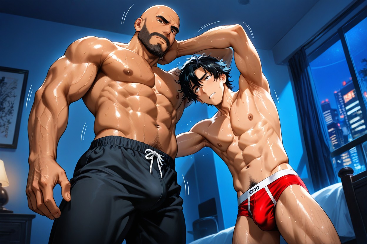 苗條, Fix Anatomy, Pubic Hair AI同性戀黃片