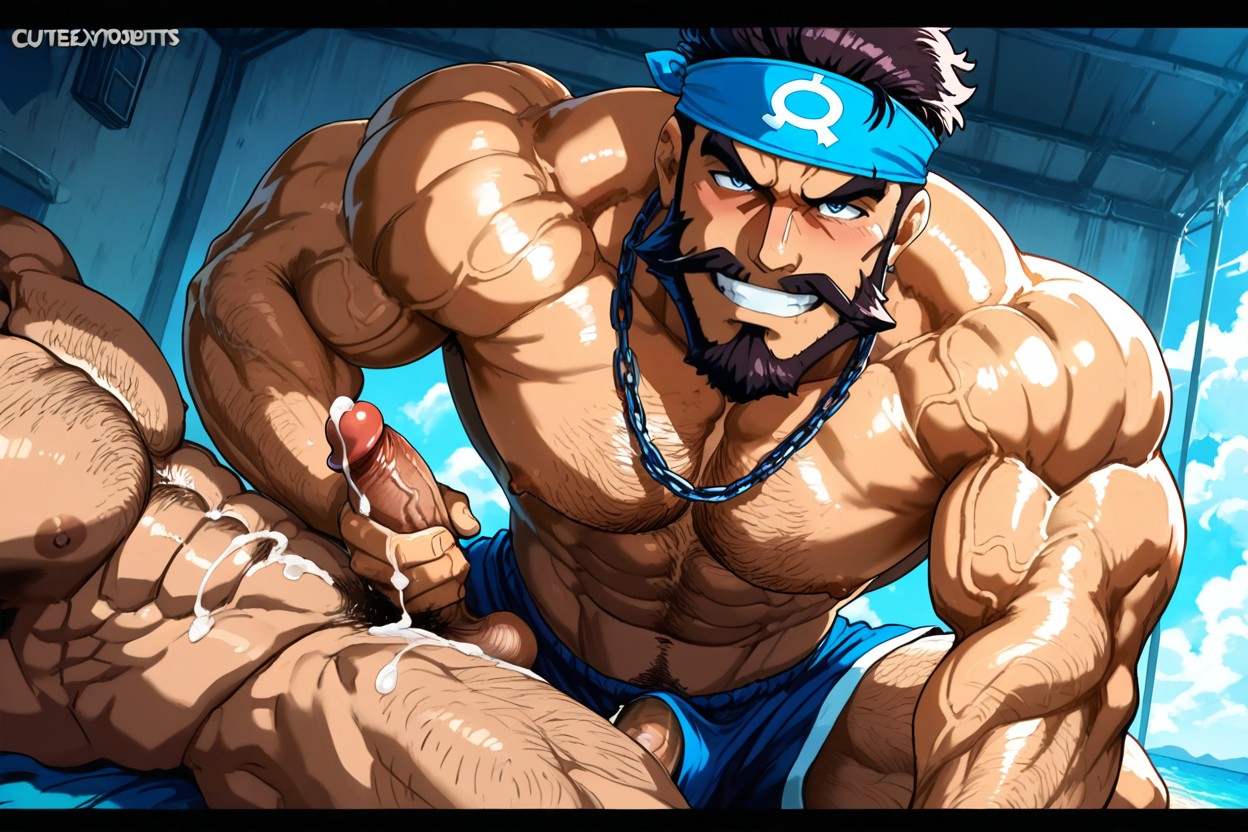 Hard Penis, Nipple, Mustache AI同性恋黄片
