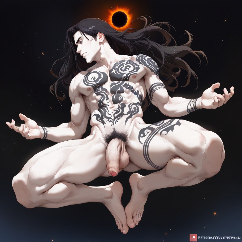 Beitemian Art Style, Very Pale Skin, Nuit Porno IA Gay