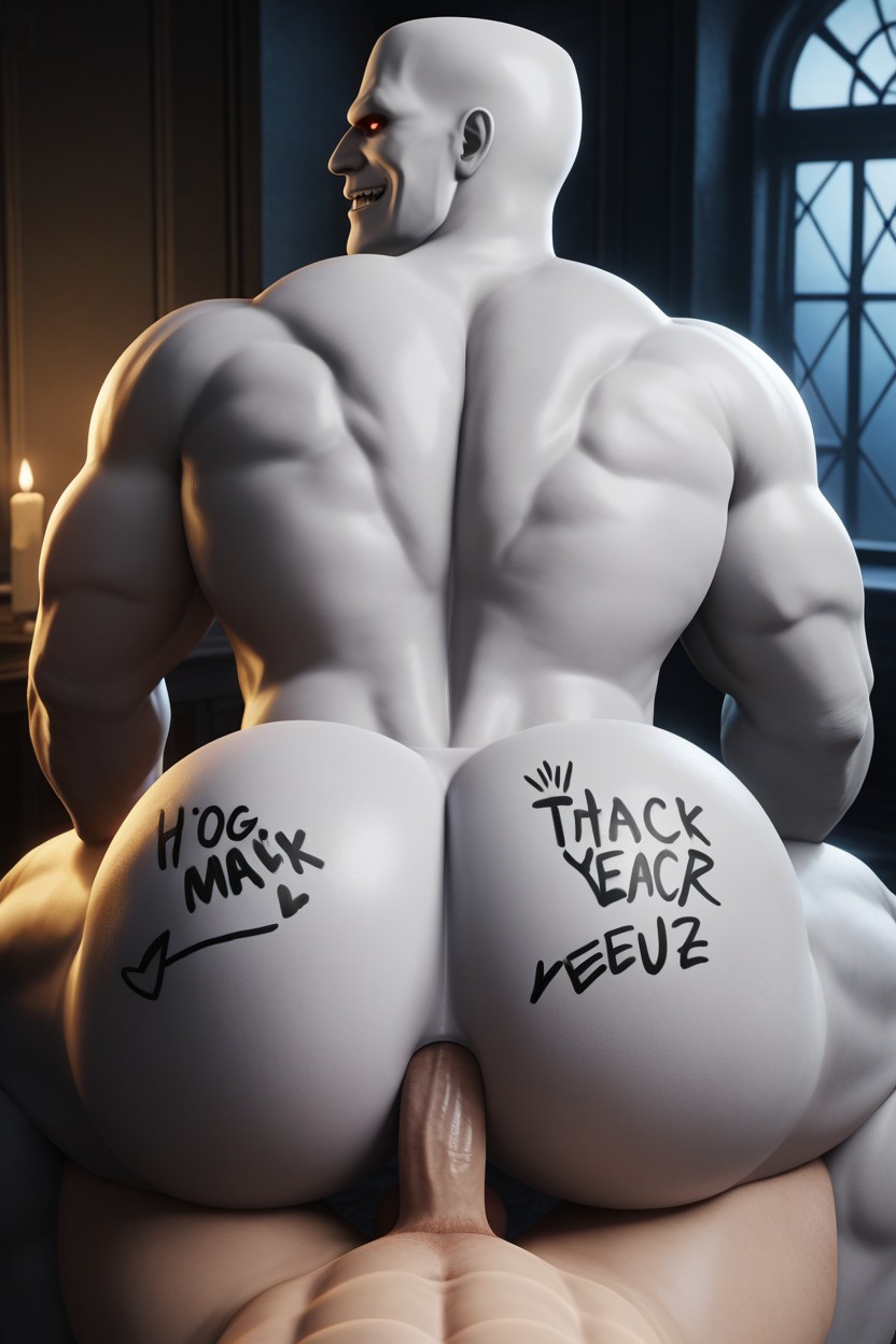The Bottom Has Ghostly White Skin, The Whole Dick Is In, 18+ Porno IA Gay
