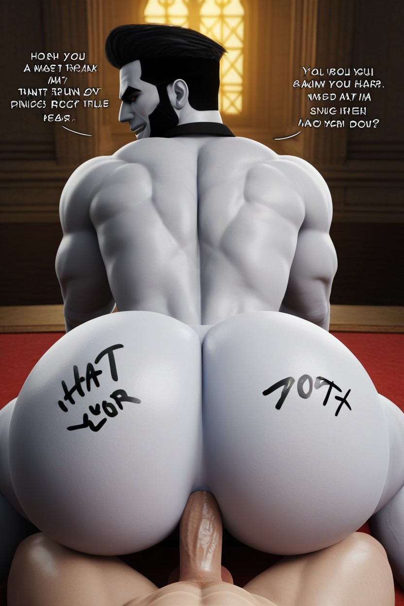 Muscular, Dialogue Is The Bottom Saying Mmm Yes You Hear Your Friends In There Bubbling In Filth? Time To Join Them, The Top Is Gay Porno IA Gay