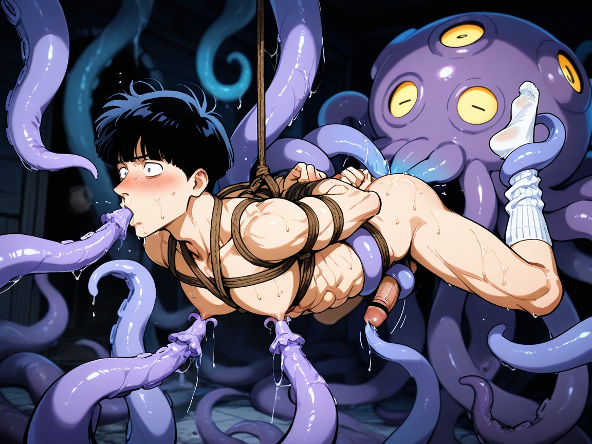 Focus On Socks, Shigeo Kageyama, Krakens Face Buried In Shigeo Kageyama‘s Ass Porno IA Gay