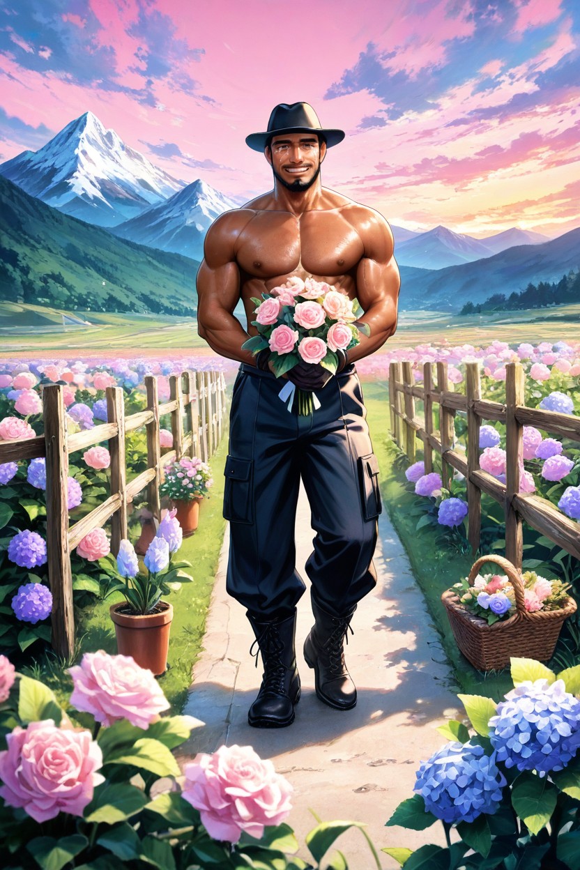 Bouquet, 25+, Purple Flower ゲイAIポルノ