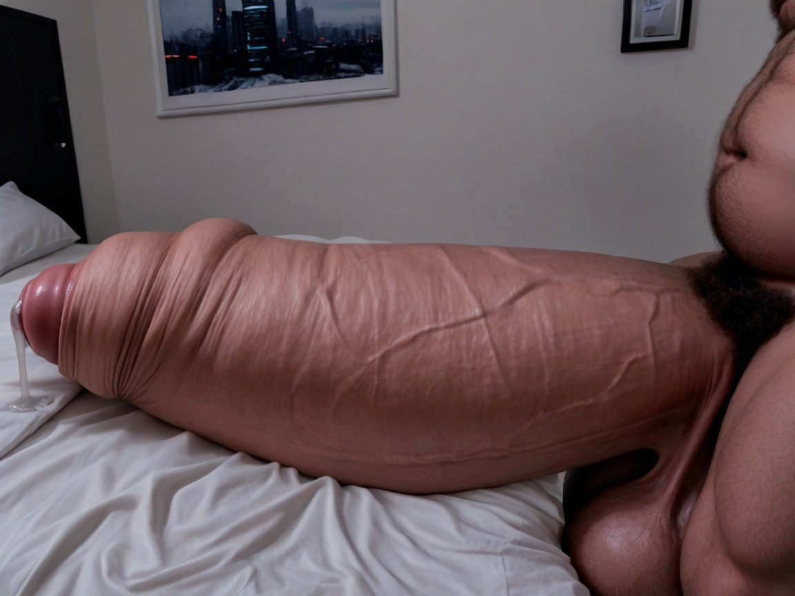 Il Neige, Laying In Bed, Surprised Looking Down At Penis Porno IA Gay