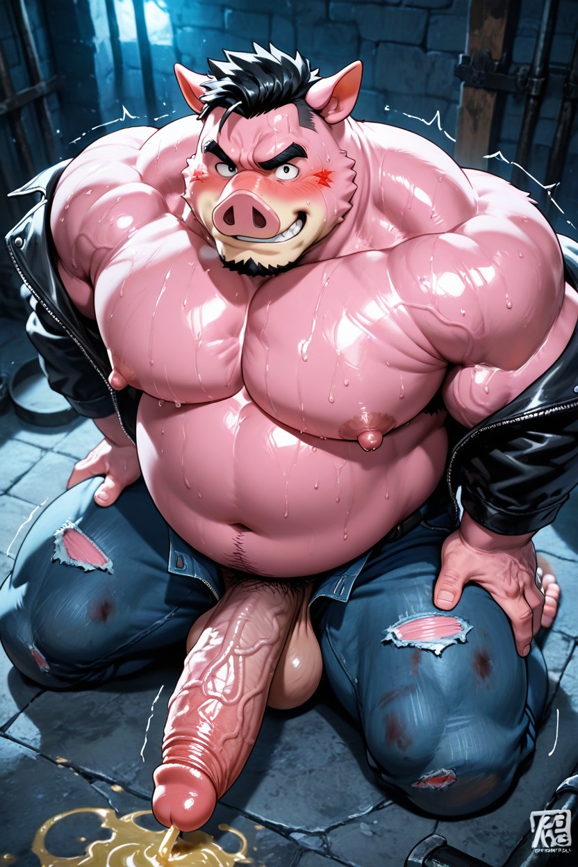 Large Cock, Urinate On, ハッピー ゲイAIポルノ