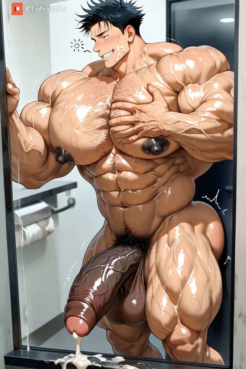 God Physique, Excessive Semen, Sexy ゲイAIポルノ