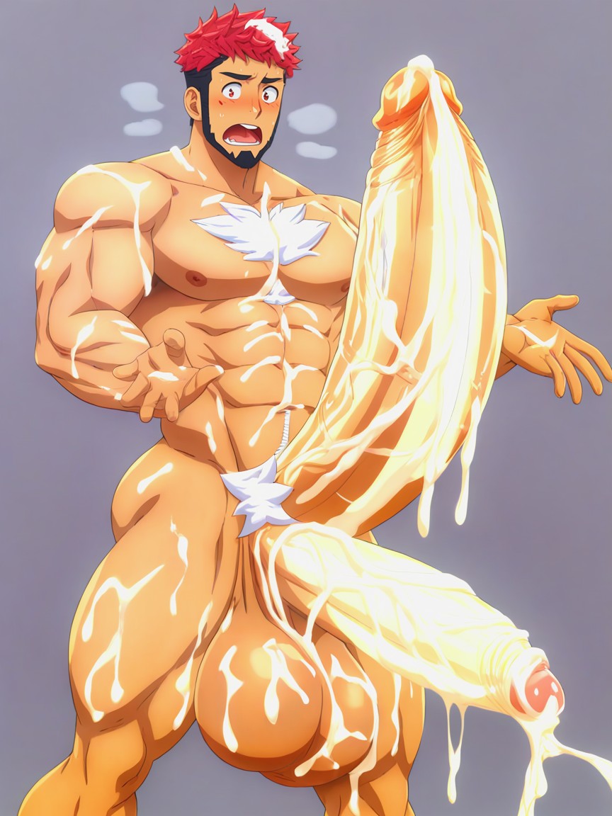 Dick Longer And Thicker Than Leg, Men In Background Gather To Watch, Realistic Porno gay IA