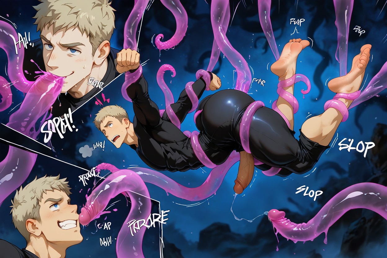 Big Penis, Limbs Are Restrained By Tentacles, Flaccid Penis ゲイAIポルノ