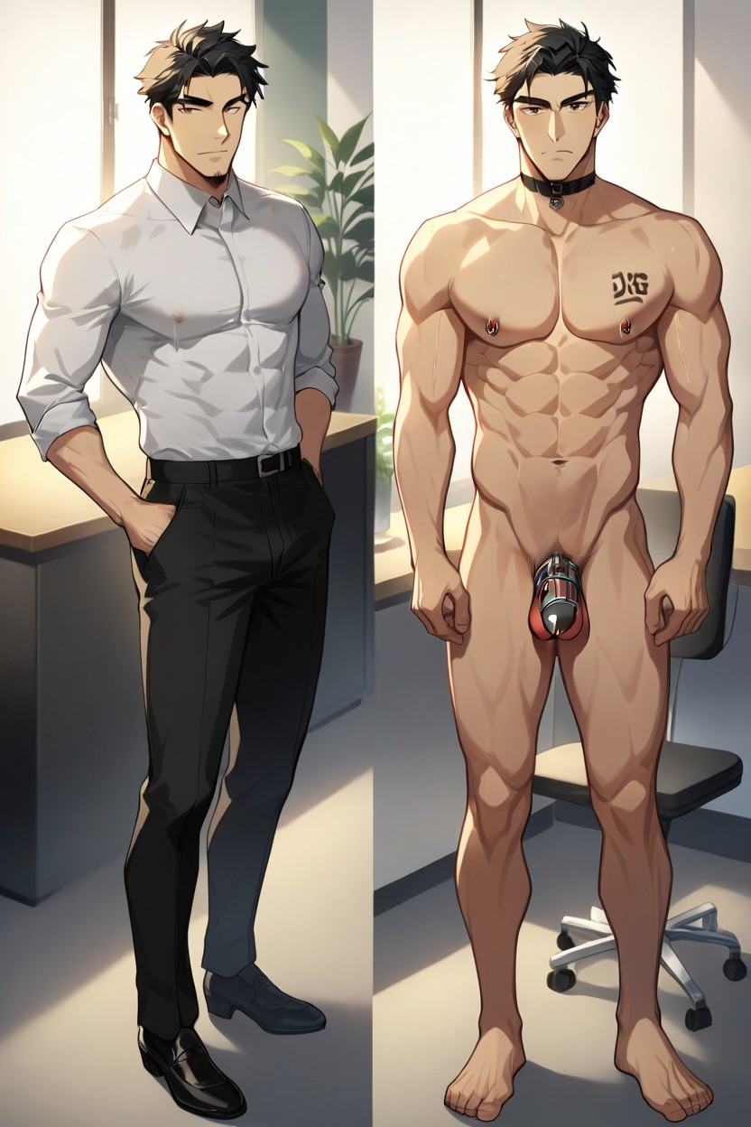 Regarder La Visionneuse, A Tall, Manos En La Cintura Porno IA Gay