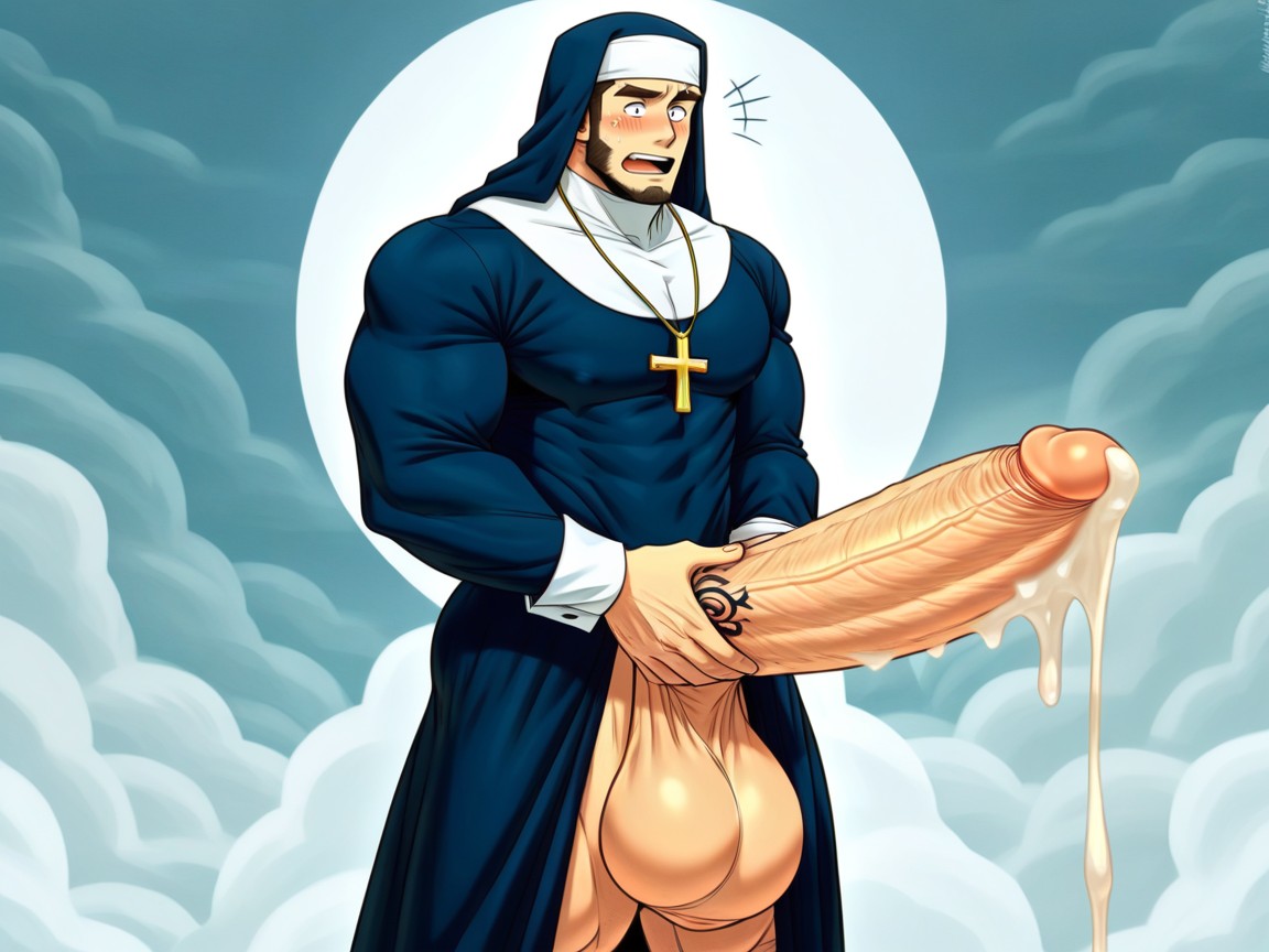 Correct Anatomy, Realistic, Everyone Looking Surprised At Penis ゲイAIポルノ