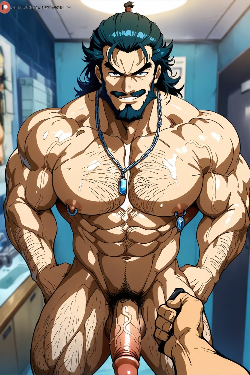 Abdominal Anime Style, Webtoon, Male Lady ゲイAIポルノ