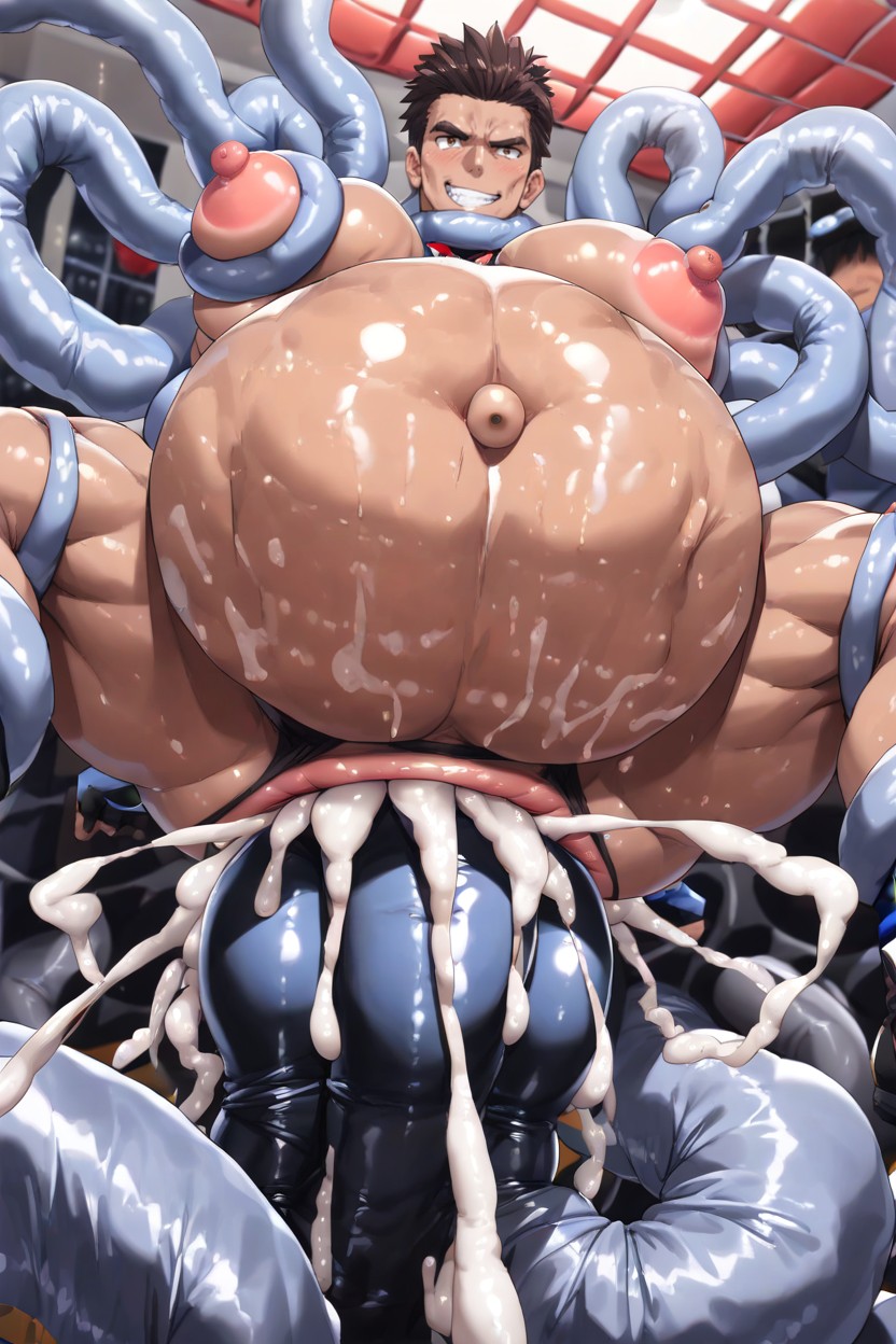 Big Chest, イービル・グリン, Huge Anus ゲイAIポルノ