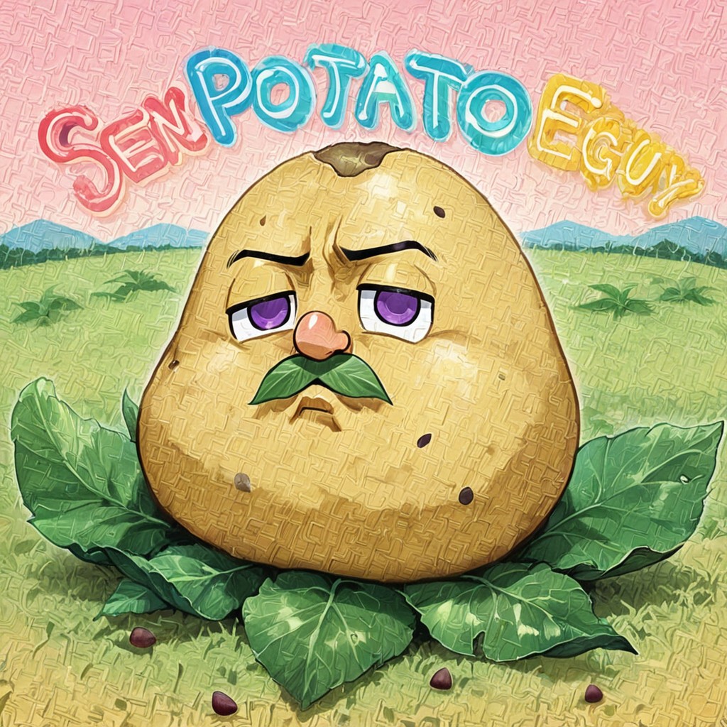 Female Potato With Make-up, Chbi Style, Super-deformed Potato AI同性戀黃片