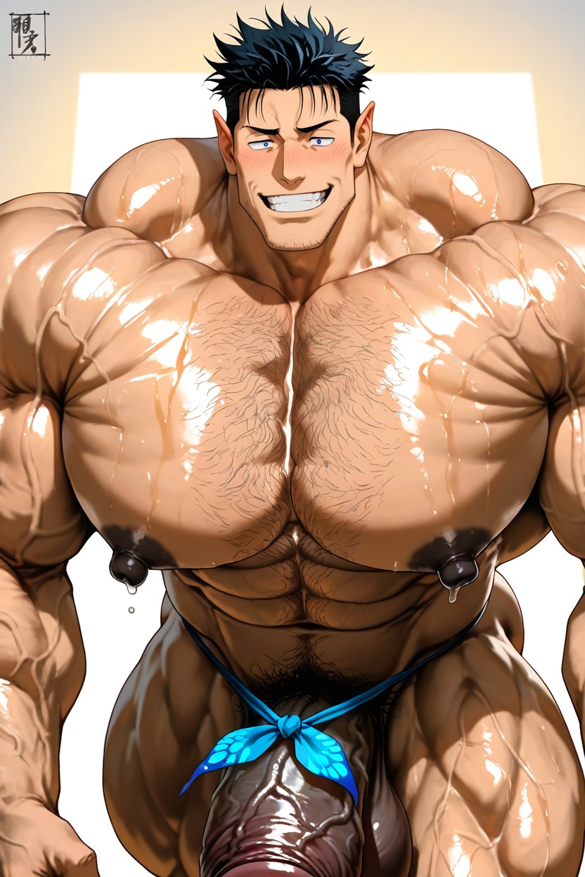 25+, Tall Muscular Physique, Hyper Chest 게이 AI 포르노
