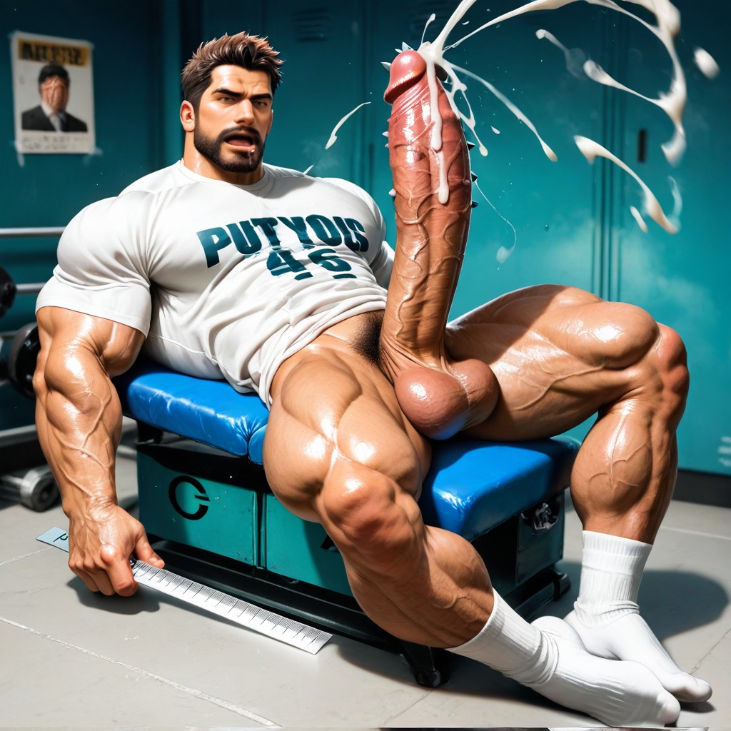 Person, Barbed Cock, Muscle Jock AI Gay Porn