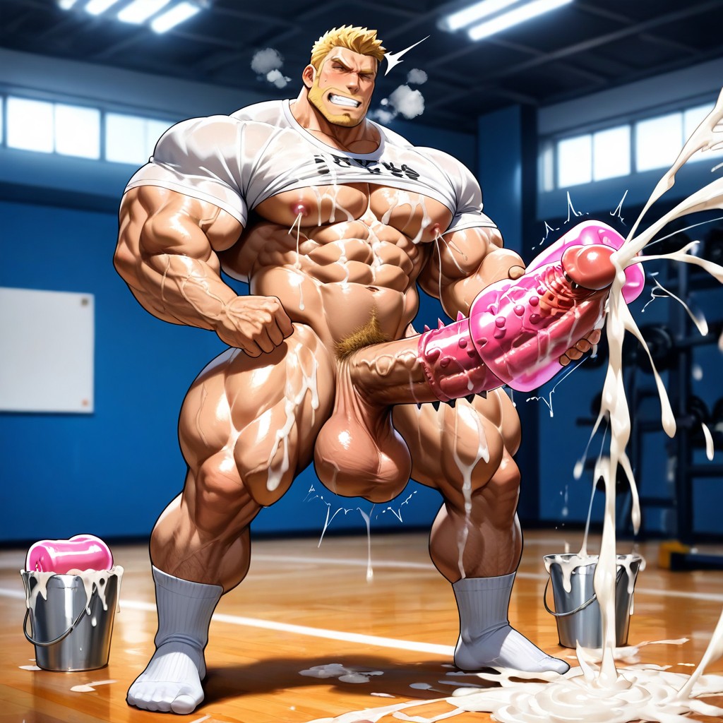 Enormous Penis, Cum Spraying, Twitching Penis ゲイAIポルノ