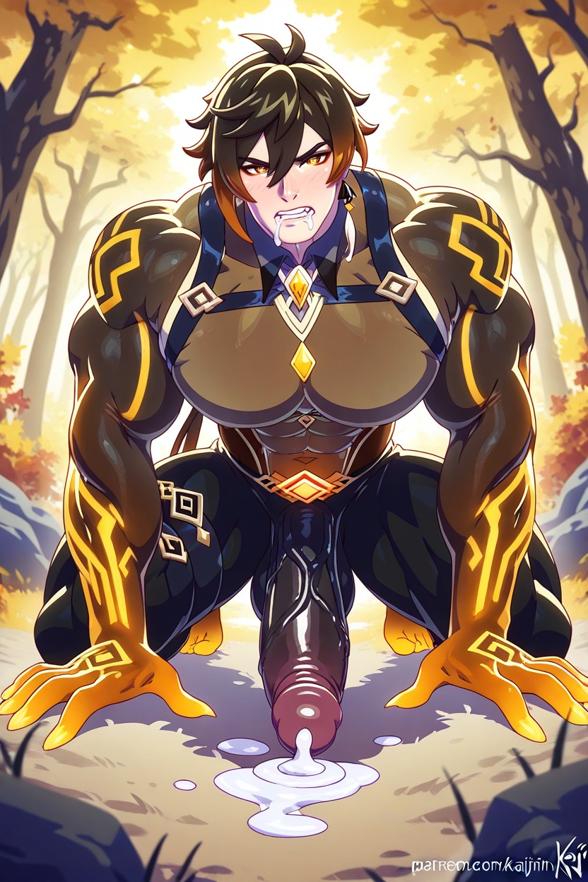 Artist Kajinman, Drooling, Full Body AI同性戀黃片