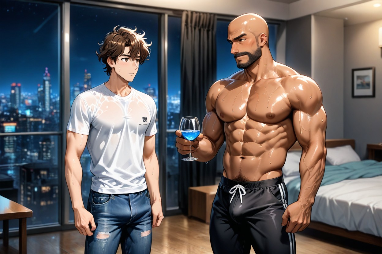 Shirtless Men, 棕色, Pubic Hair AI同性戀黃片
