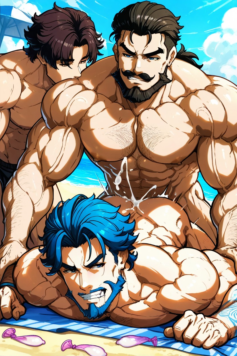 特大の筋肉, Kuroshinki, Cumshot In Lady Ass Or Anal ゲイAIポルノ