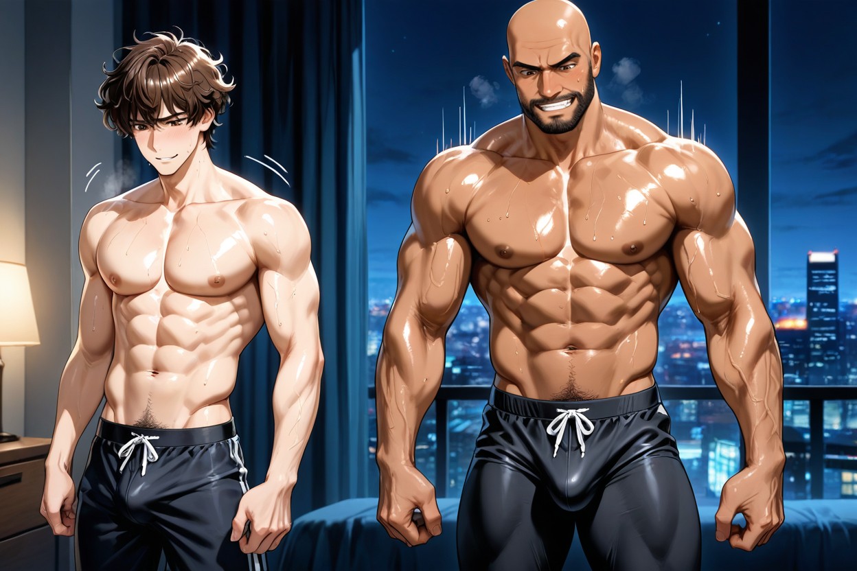 Dom/sub, Brown Skin, Only Male ゲイAIポルノ