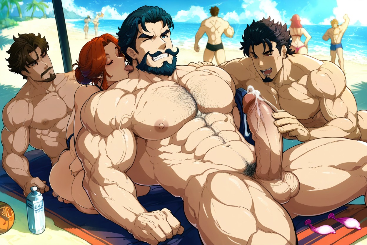 Hentai, Squize Nipple Sex Couple Sex, Chest Hair Define Porno gay IA
