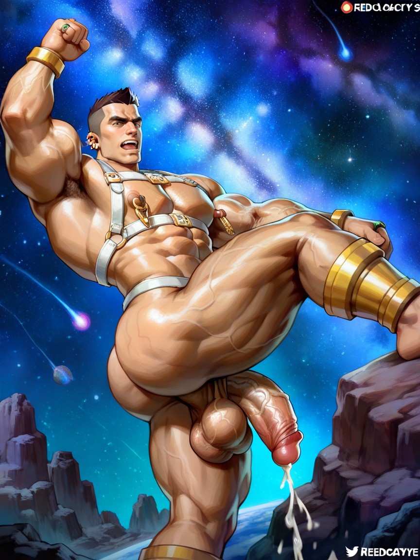 Long Hard Nipples, Muy Corto, Músculos Sobredimensionados Porno gay IA